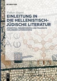 Produktbild: Einleitung in die hellenistisch-j&uuml;dische Literatur
