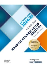Produktbild: Sicher zum Hauptschulabschluss Deutsch Baden-W&uuml;rttemberg &ndash; ab Schuljahr 2024/2025 inkl. L&ouml;sungen und Onlinekurs