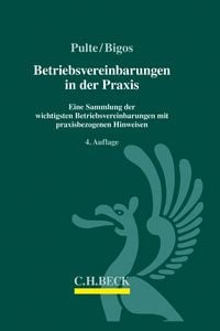 Produktbild: Pulte, P: Betriebsvereinbarungen in der Praxis