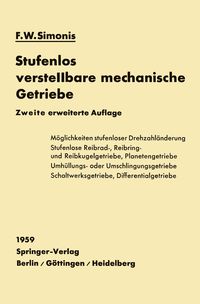 Produktbild: Stufenlos verstellbare mechanische Getriebe