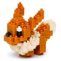Produktbild: Pokemon Eevee Evoli // Mini series NANOBLOCK, Mini-Bausatz, 3D-Puzzle