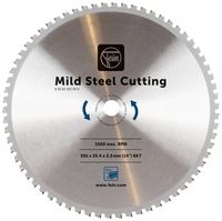 Produktbild: Metallkreiss&auml;geblatt 355 x 25,4mm 63502301000 Ausf&uuml;hrung Baustahl &Oslash; 355 mm St&auml;rke 2,2 mm Bohrung 25,4 mm Z&auml;hne 66