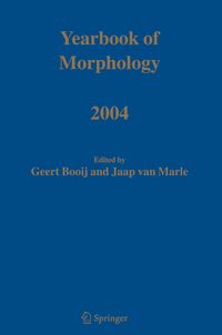 Produktbild: Yearbook of Morphology 2004