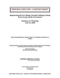 Produktbild: Implementing the New Biology