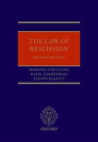 Produktbild: Law Of Rescission Rev/e 2/e