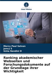 Produktbild: Ranking akademischer Webseiten und Forschungsdokumente auf der Grundlage ihrer Wichtigkeit