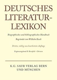 Produktbild: Deutsches Literatur-Lexikon / Bernfeld - Christen