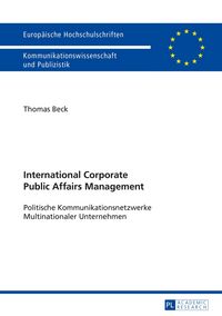 Produktbild: International Corporate Public Affairs Management