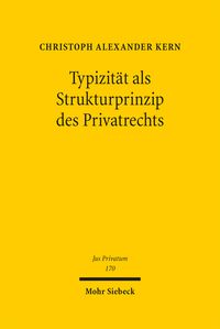 Produktbild: Typizit&auml;t als Strukturprinzip des Privatrechts