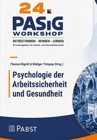 Produktbild: 24. Workshop Psychologie der Arbeitssicherheit und Gesundheit