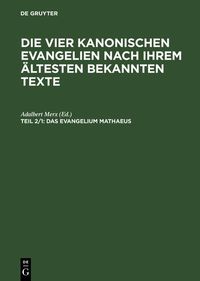 Produktbild: Das Evangelium Mathaeus