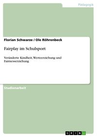 Produktbild: Fairplay im Schulsport