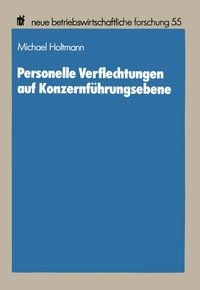 Produktbild: Personelle Verflechtungen auf Konzernf&uuml;hrungsebene
