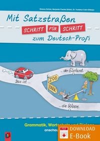 Produktbild: Mit Satzstra&szlig;en Schritt f&uuml;r Schritt zum Deutsch-Profi