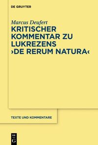 Produktbild: Kritischer Kommentar zu Lukrezens "De rerum natura"