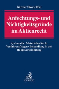 Produktbild: Anfechtungs- und Nichtigkeitsgr&uuml;nde im Aktienrecht