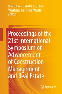 Produktbild: Proceedings of the 21st International Symposium on Advancement of Construction Management and Real Estate