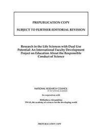 Produktbild: Research in the Life Sciences with Dual Use Potential