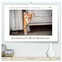 Produktbild: Zauberhafte rote K&auml;tzchen (hochwertiger Premium Wandkalender 2026 DIN A2 quer), Kunstdruck in Hochglanz