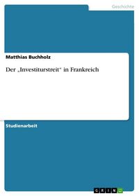 Produktbild: Der "Investiturstreit" in Frankreich