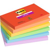 Produktbild: Post-it Notes Super Sticky Playful 127x76mm 6x90 Blatt