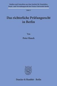 Produktbild: Das richterliche Pr&uuml;fungsrecht in Berlin.