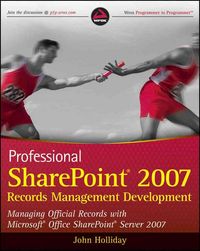 Produktbild: Professional SharePoint 2007 Records Management Development