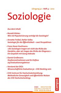 Produktbild: Soziologie 4.2012