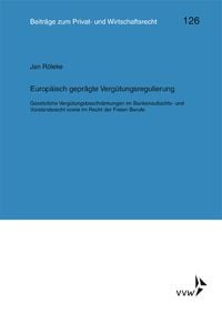 Produktbild: Europ&auml;isch gepr&auml;gte Verg&uuml;tungsregulierung