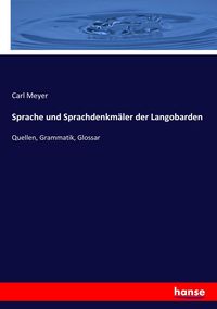 Produktbild: Sprache und Sprachdenkm&auml;ler der Langobarden