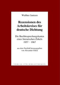 Produktbild: Rezensionen des Arbeitskreises f&uuml;r deutsche Dichtung