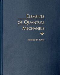 Produktbild: Elements Of Quantum Mechanics