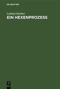 Produktbild: Ein Hexenproze&szlig;