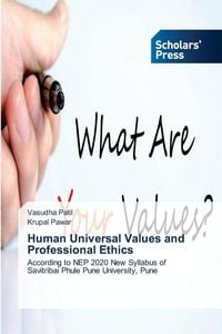 Produktbild: Human Universal Values and Professional Ethics
