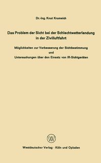 Produktbild: Das Problem der Sicht bei der Schlechtwetterlandung in der Zivilluftfahrt