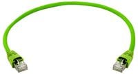Produktbild: Teleg&auml;rtner 100009140 RJ45 Patchkabel S/FTP 15.0m Gr&uuml;n mit Knickschutzt&uuml;lle 1St.