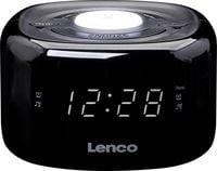 Produktbild: Lenco CR-12BK - FM-Radiowecker mit Nachtlicht - Schwarz Radiowecker