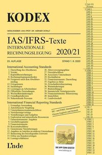 Bild vom Artikel KODEX Internationale Rechnungslegung IAS/IFRS - Texte 2020/21 vom Autor Alfred Wagenhofer