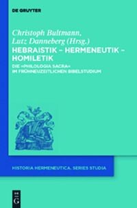 Produktbild: Hebraistik - Hermeneutik - Homiletik