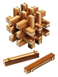 Bild vom Artikel Philos 6059 - Lock Up Puzzle, Bambus Knobelspiel, 18-teilig vom Autor 