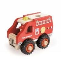 Produktbild: Feuerwehrauto aus Holz