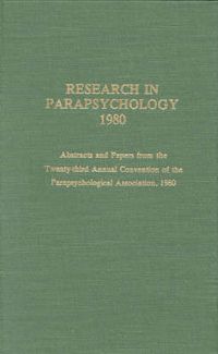 Produktbild: Roll, W: Research in Parapsychology 1980
