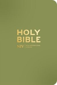 Produktbild: NIV Pocket Olive Green Bible with Gold Zip
