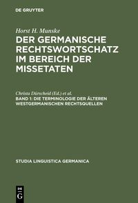 Produktbild: Die Terminologie der &auml;lteren westgermanischen Rechtsquellen