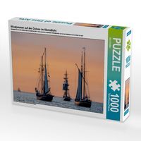 Produktbild: CALVENDO Puzzle Windjammer auf der Ostsee im Abendlicht | 1000 Teile Lege-Gr&ouml;&szlig;e 64x48cm Foto-Puzzle f&uuml;r gl&uuml;ckliche Stunden