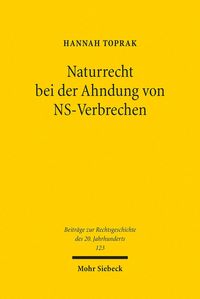 Produktbild: Naturrecht bei der Ahndung von NS-Verbrechen
