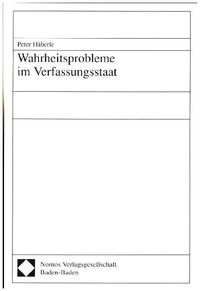 Produktbild: Wahrheitsprobleme im Verfassungsstaat