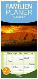 Produktbild: Familienplaner 2026 - Australien mit 5 Spalten (Wandkalender, 21 x 45 cm) CALVENDO