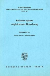 Produktbild: Probleme systemvergleichender Betrachtung.