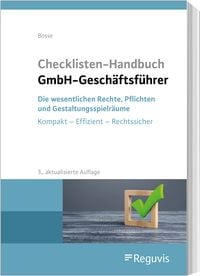 Produktbild: Checklisten Handbuch GmbH-Gesch&auml;ftsf&uuml;hrer